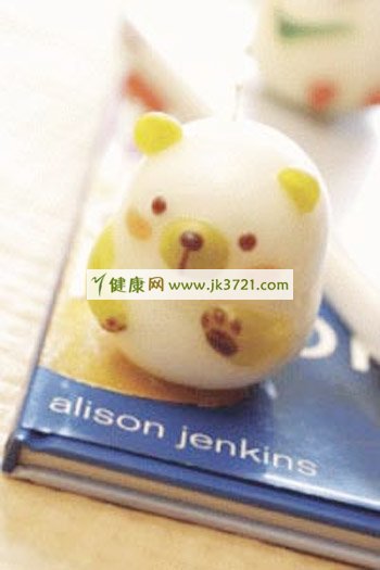 DIY手工小熊蜡烛不倒翁